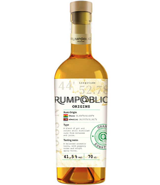Rumpablic Origins Rum Ghana & Eswatini 0,70 ltr 41,5%