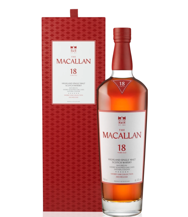 Macallan 18 Years Old Sherry Oak 2025 Release 0,70 ltr 43%