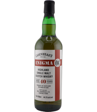 Enigma Highland 40 Years Old 1985 Cadenhead 0,70 ltr 44,5%
