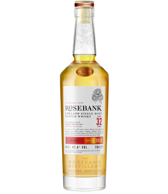 Rosebank 33 Years Old Release 3 Triple Distilled 0,70 ltr 47,6%