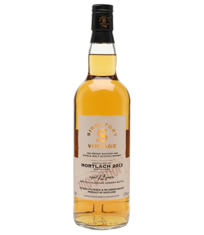 Mortlach 2013 Signatory Vintage 100 Proof Edition #60 0,70 ltr 57,1%