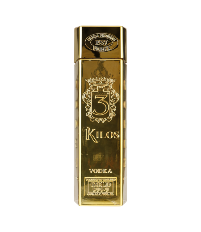 3Kilos Vodka Gold Ultra Premium 1,00 ltr 40%