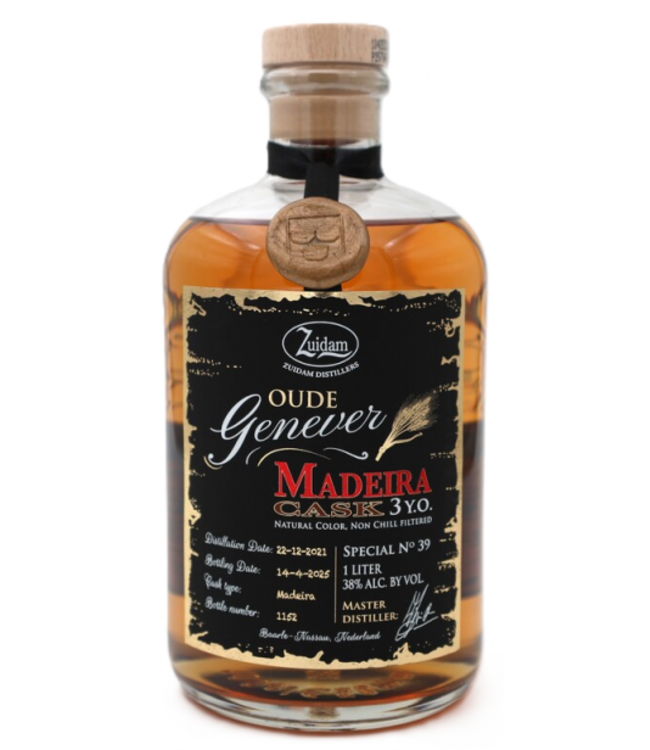 Zuidam Special No. 39 Oude Genever 3 Years Old Madeira Cask 1,00 ltr 38%