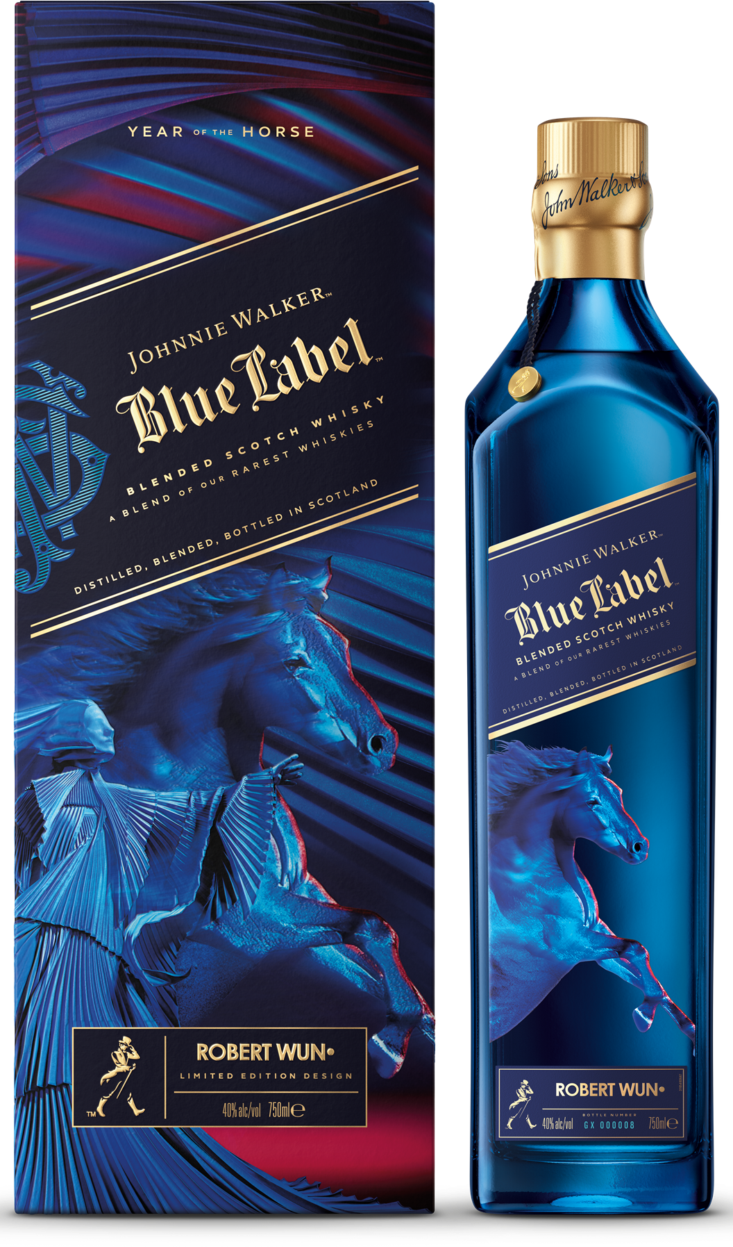 Johnnie Walker Blue Year Of The Horse 0,70 ltr 40%