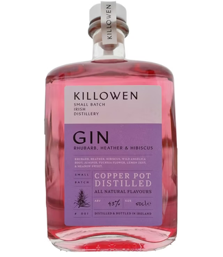 Killowen Rhubarb Heather & Hibiscus Small Batch Gin 0,70 ltr 40%