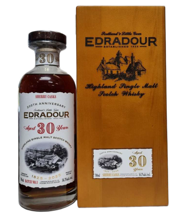 Edradour 30 Years Old Sherry Cask #1 200TH Anniversary 0.70 ltr 56.3%