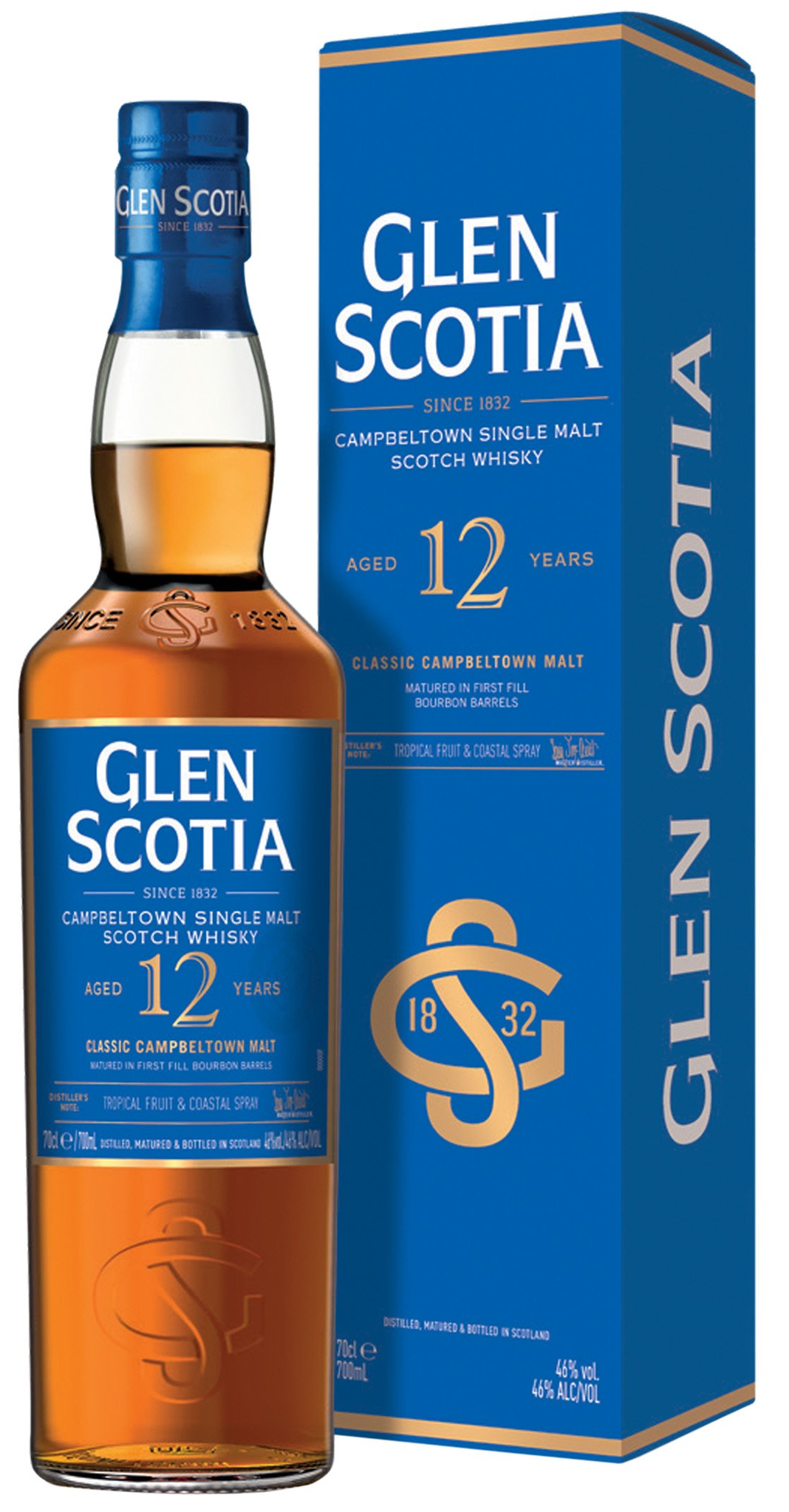 Glen Scotia 12 Years Old 0.70 ltr 46% - Whiskysite.nl World of