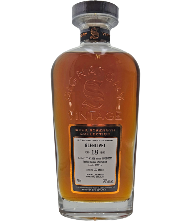 Glenlivet 2006 Signatory Cask Strength Cask 901016 0,70 ltr 59%