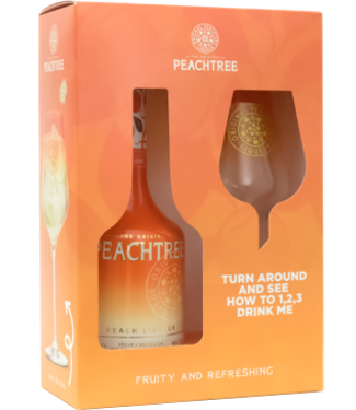 Peachtree Peachtree Giftset met Glas 0,70 ltr 20%