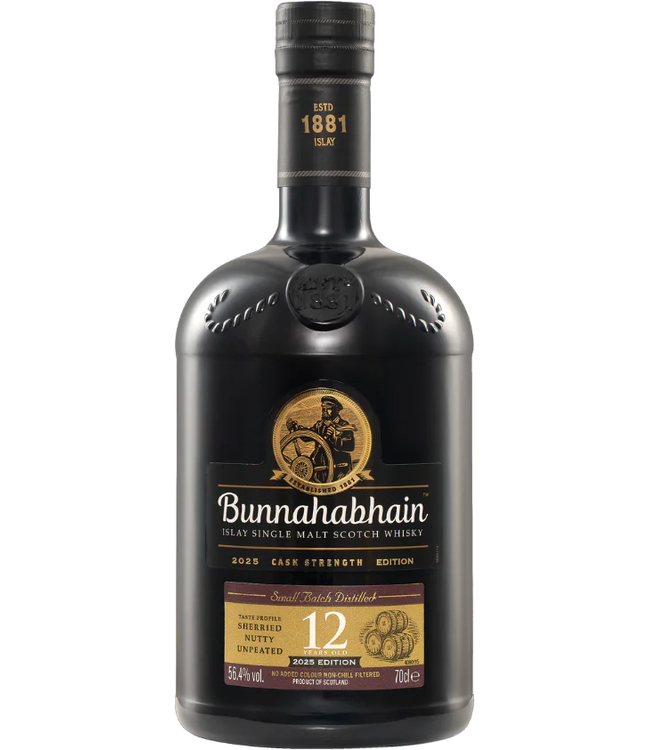 Bunnahabhain 12 Years Old Cask Strength 2025 Edition 0,70 ltr 56,4%