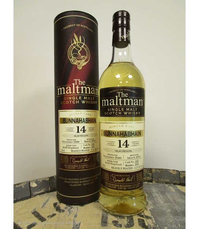 Bunnahabhain Moine 14 Years Old 2010 The Maltman 0.70 ltr 55.2%