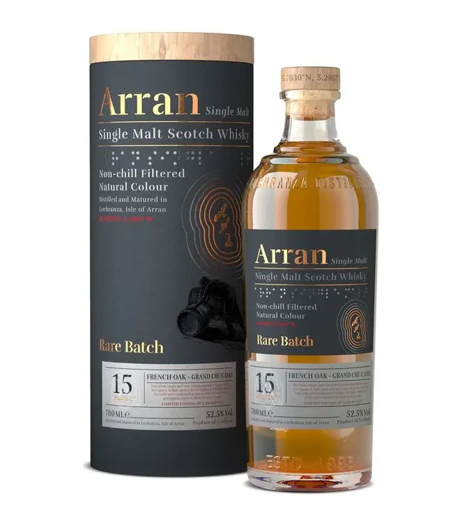 Arran 15 Years Old Rare Batch French Oak Grand Cru 0,70 ltr 52,5%