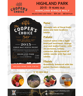 Highland Park Highland Park 9 Years Old 2015 Cooper's Choice Golden Cut 0,70 ltr 50%