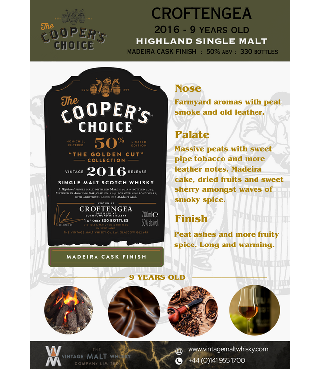 Croftengea 9 Years Old 2016 Cooper's Choice Golden Cut 0,70 ltr 50%