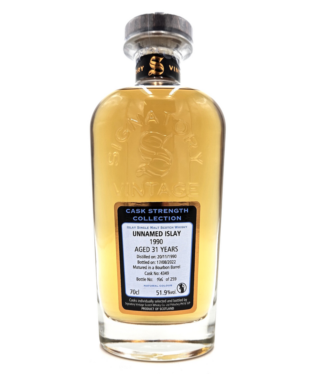 Unnamed Islay 1990 Signatory Cask Strength Cask 4349  51,9% 6CL Sample
