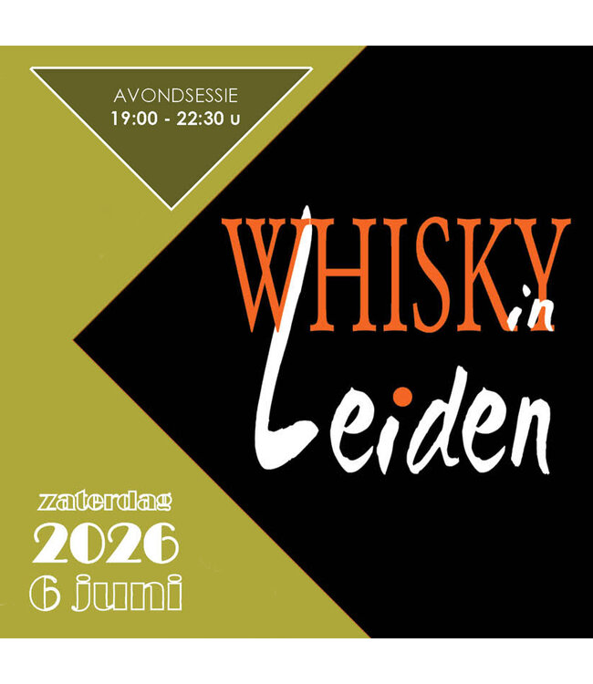 Toegangskaart Avondsessie Whisky In Leiden 6 Juni 2026