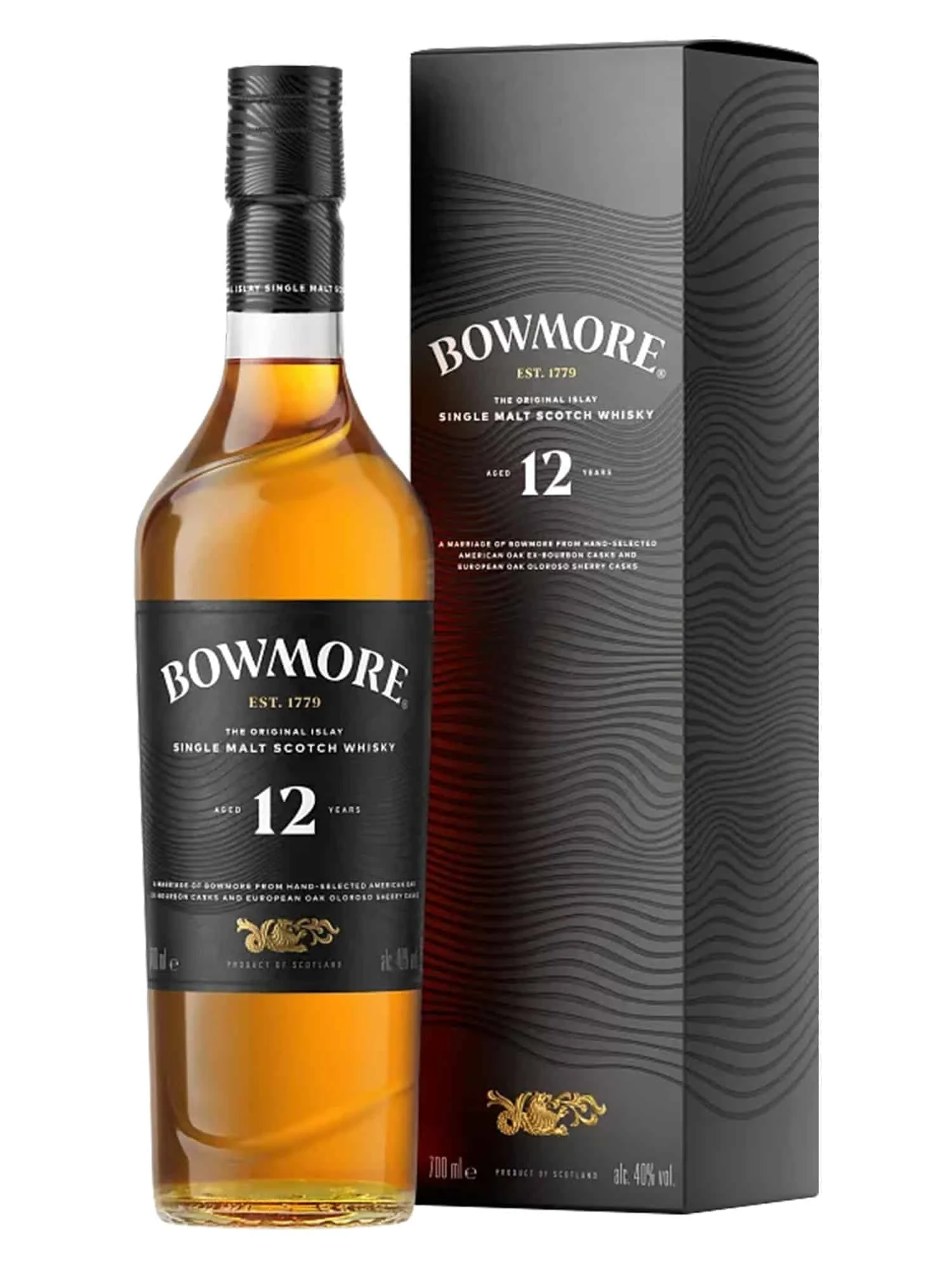 Bowmore 12 Years Old 0,70 ltr 40% - Whiskysite.nl World of Fine