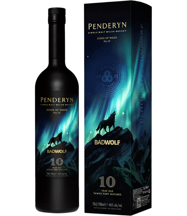 Penderyn Icons Of Wales Bad Wolf 10 Years Old 0.70 ltr 46%