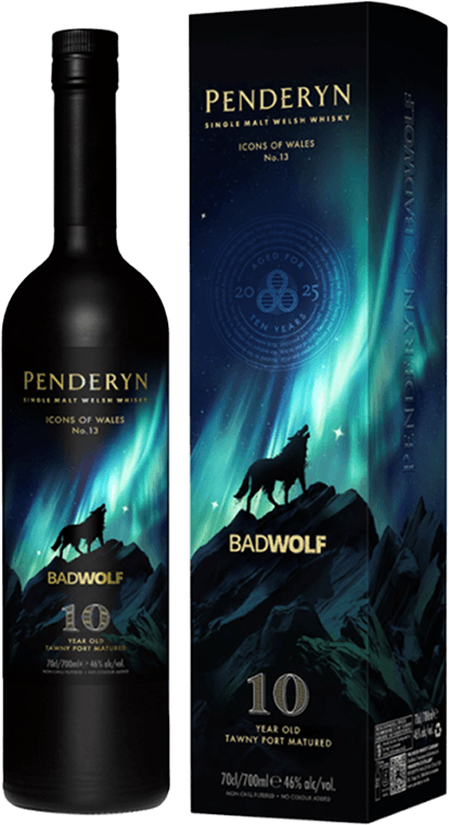 Penderyn Icons Of Wales Bad Wolf 10 Years Old 0.70 ltr 46%