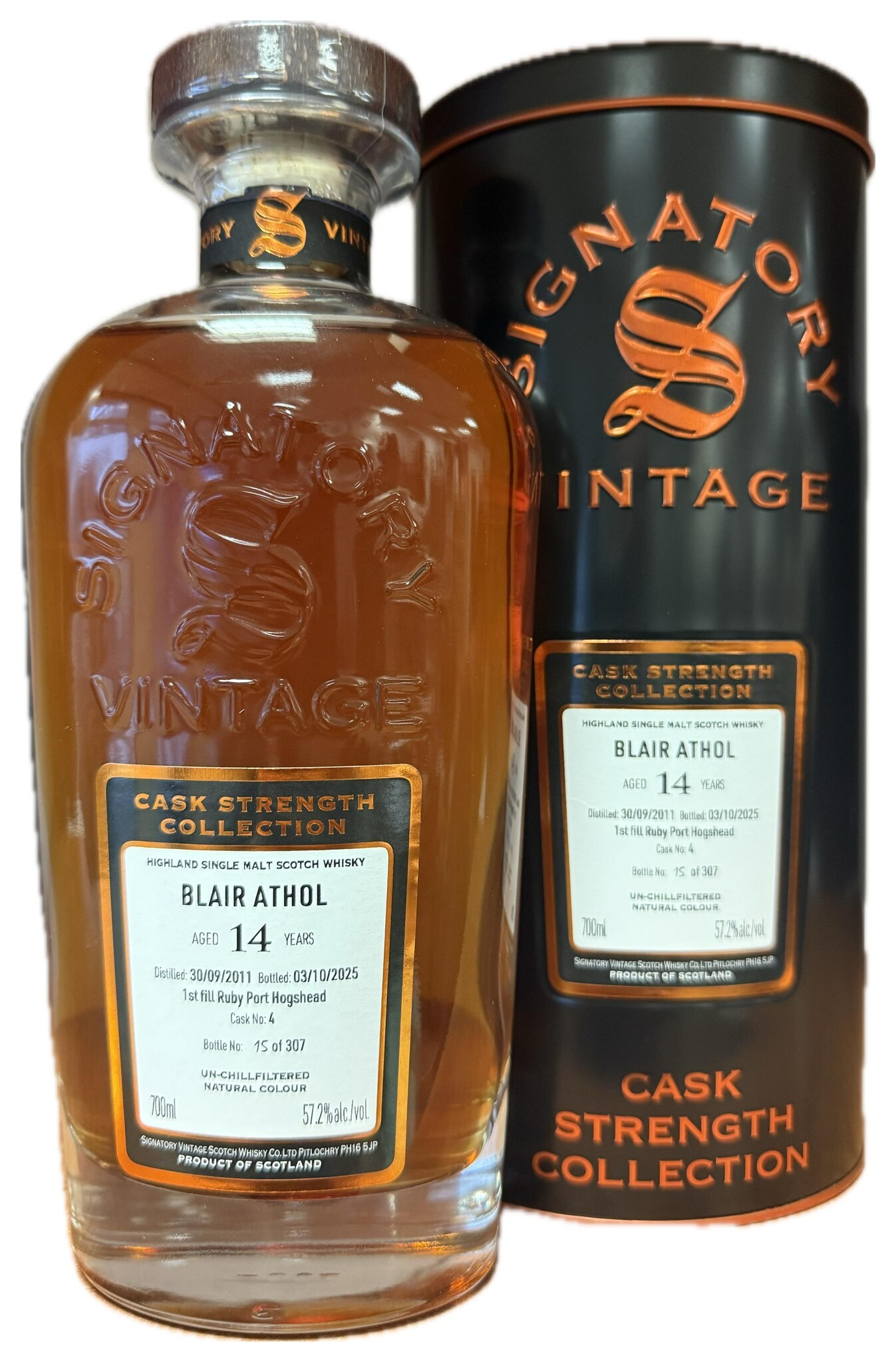 Blair Athol 14 Years Old 2011 Signatory Cask Strength Cask 4 0,70 ltr 57,2%