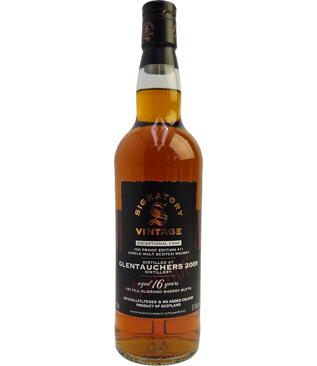 Glentauchers 16 Years Old Signatory Vintage 100 Proof Edition Exceptional Cask #11 0,70 ltr 57,1%