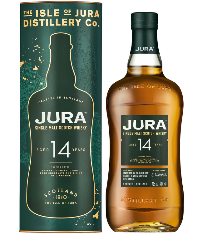 Isle Of Jura 14 Years Old American Rye Cask 0,70 ltr 40%