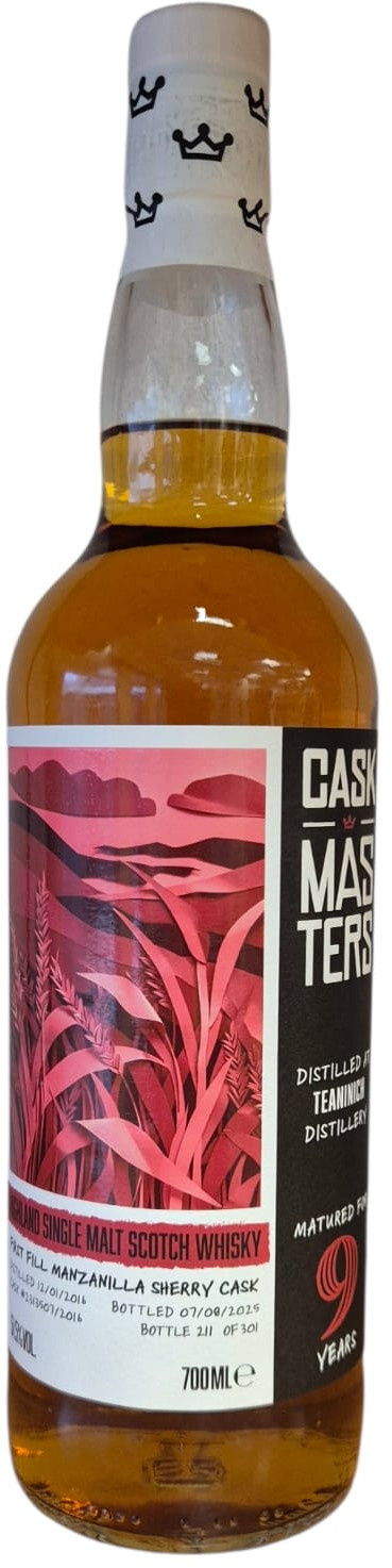 Teaninich 9 Years Old 2016 Manzanilla Cask Masters 0,70 ltr 51,5%