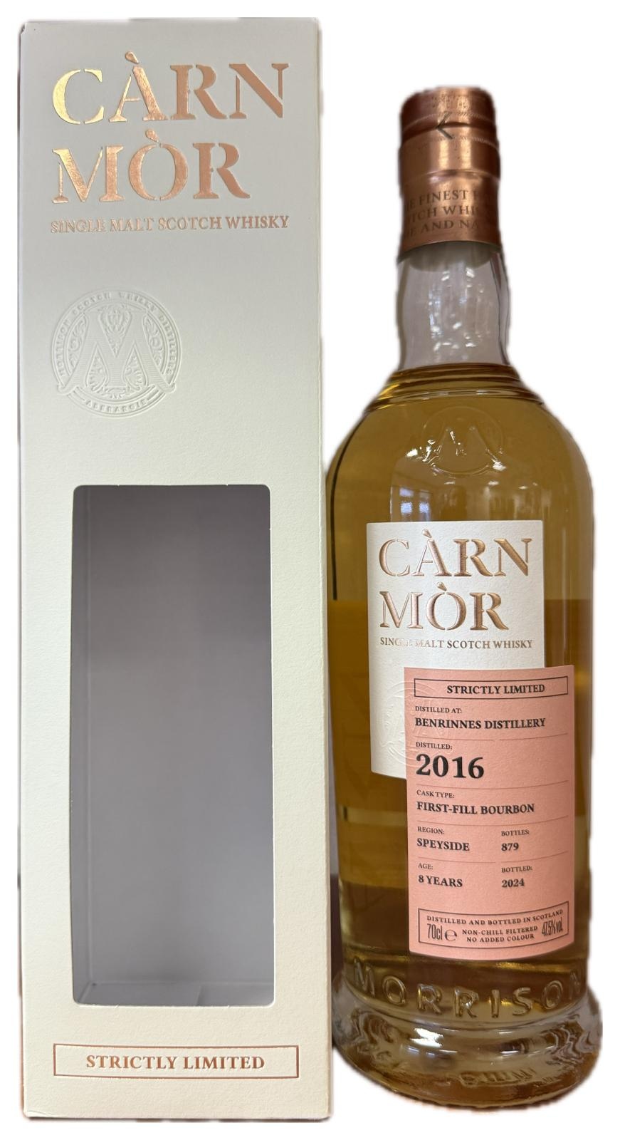 Benrinnes 8 Years Old 2016 Carn Mor 0.70 ltr 47.5%