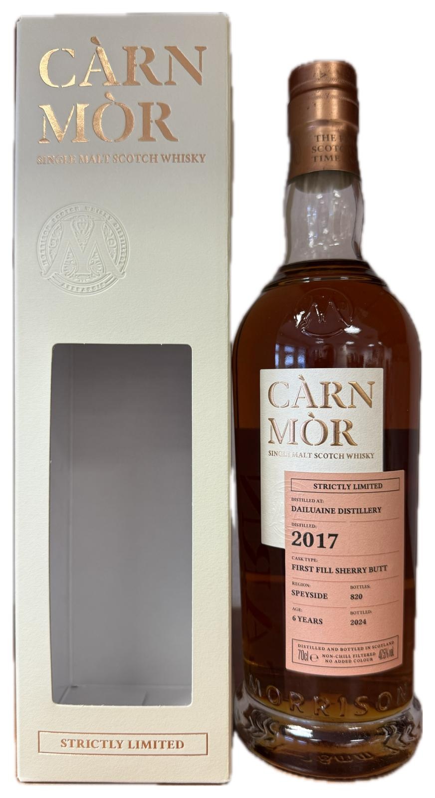 Dailuaine 6 Years Old 2017 Carn Mor 0.70 ltr 47.5%