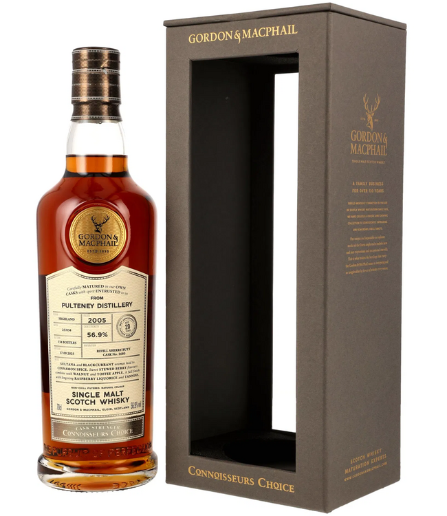 Old Pulteney 20 Years Old 2005 Gordon & MacPhail 0,70 ltr 56,9%