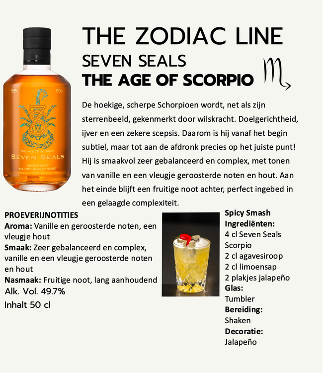 Seven Seals The Zodiac Line The Age Of Scorpio 0,50 ltr 49,7%