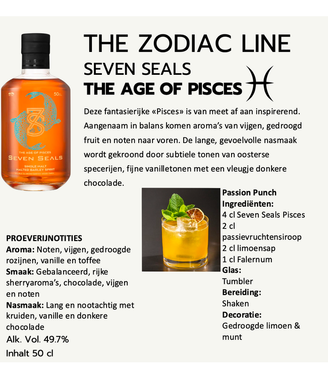 Seven Seals The Zodiac Line The Age Of Pisces 0,50 ltr 49,7%