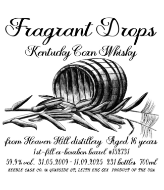 Heaven Hill Heaven Hill 16 Years Old 2009 Fragrant Drops 0,70 ltr 59,9%