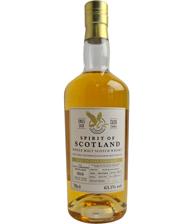 Allt A Bhainne 8 Years Old 2016 Spirit Of Scotland 0,70 ltr 63,5%
