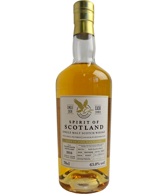 Dalmunach 9 Years Old 2016 Spirit Of Scotland 0,70 ltr 63%