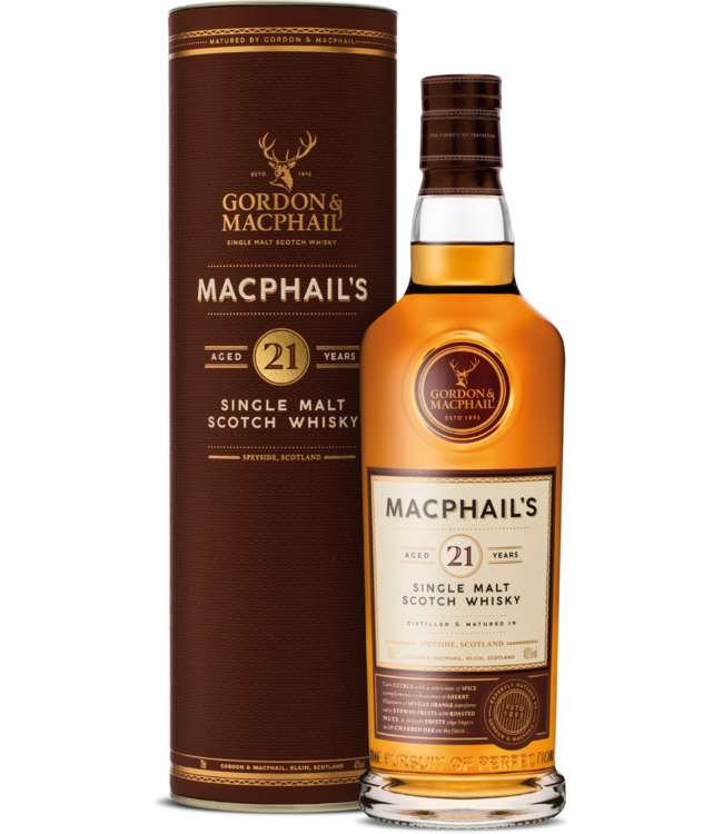 Macphail's 21 Years Old Gordon & MacPhail 0,70 ltr 40%