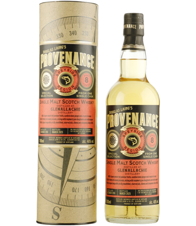Glenallachie 8 Years Old Provenance 0,70 ltr 46%