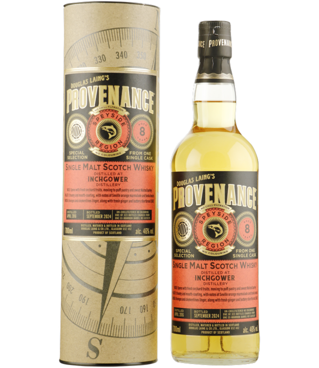 Inchgower 8 Years Old Provenance 0,70 ltr 46%