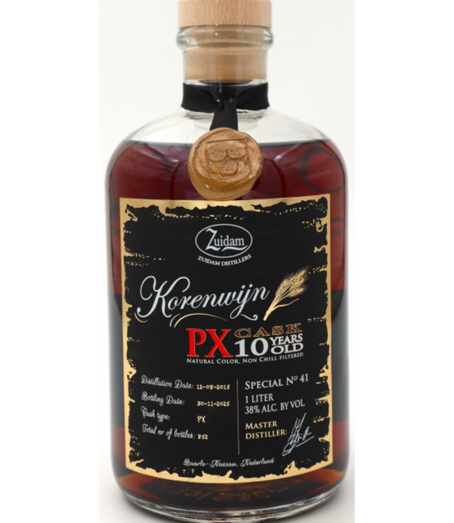Zuidam Special No. 41 Korenwijn PX Cask 10 Years Old 1,00 ltr 38%