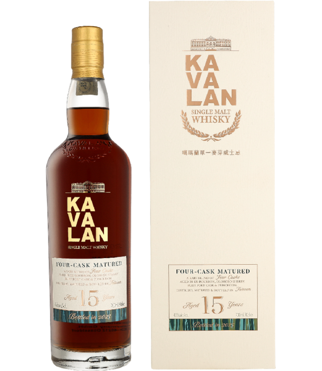 Kavalan 15 Years Old Four Cask Matured 0,70 ltr 43%