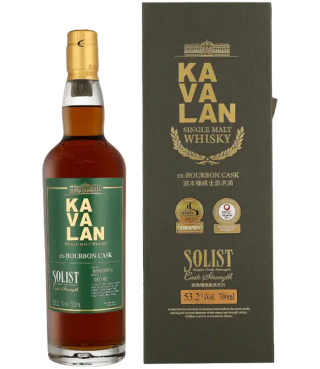 Kavalan Solist ex-Bourbon Cask 0,70 ltr 55,6%