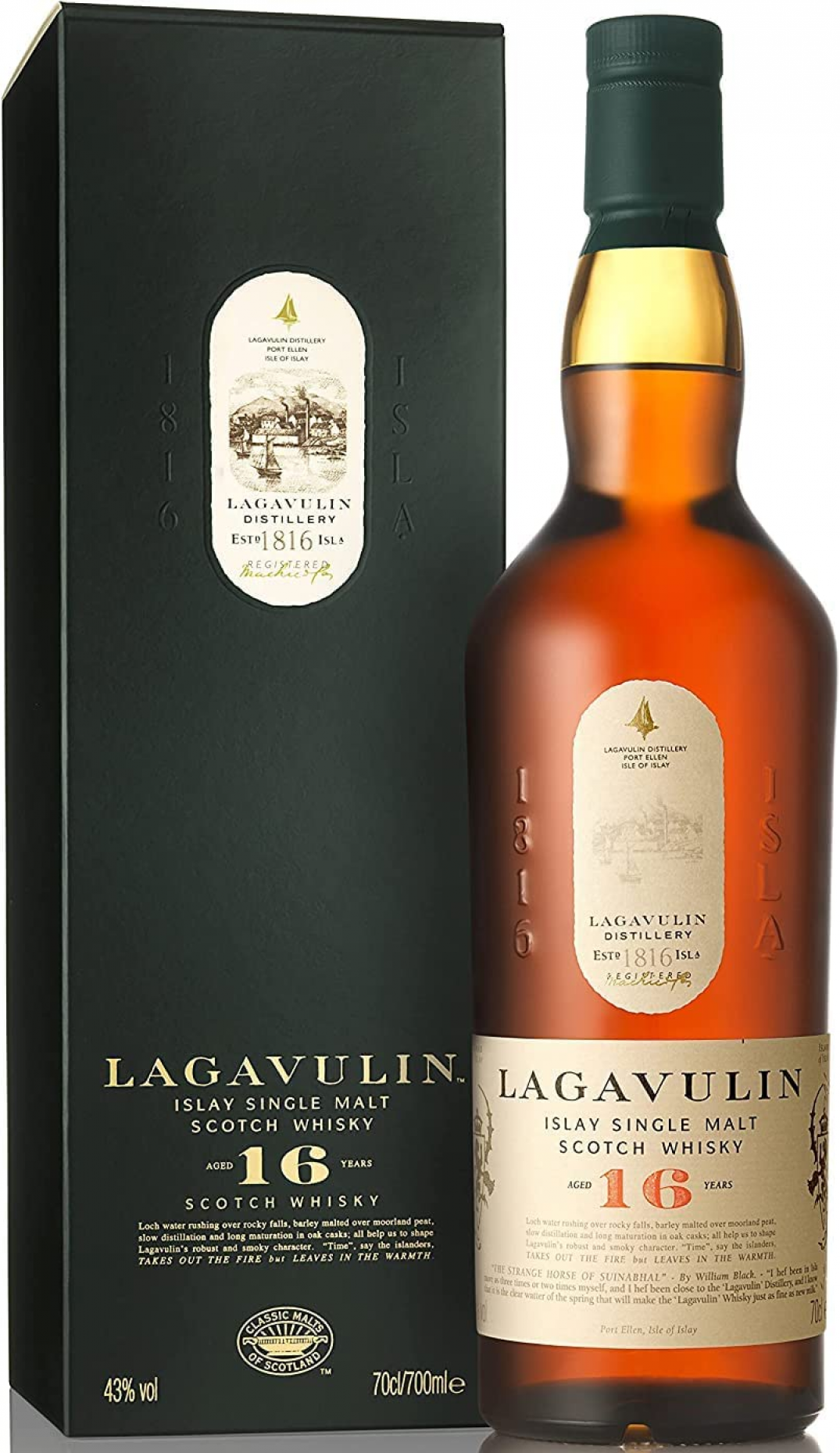 ウイスキー LAGAVULIN AGED16YEARS Lagavulin 16 Years Old 0,70 ltr 43% - Whiskysite.nl World of Fine