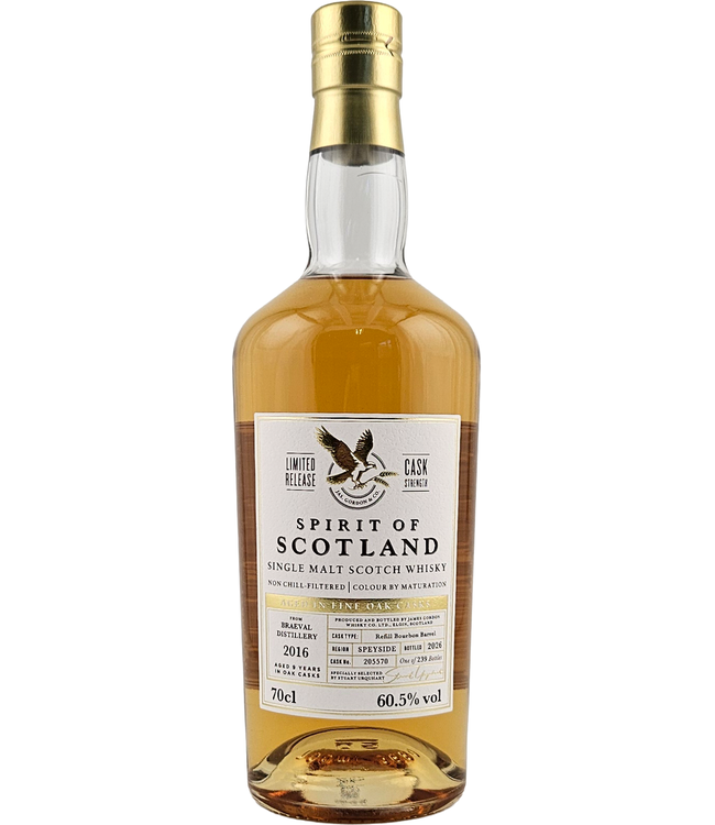 Braeval 9 Years Old 2016 Spirit Of Scotland 0,70 ltr 60,5%