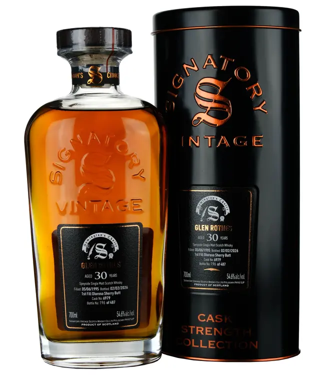 Glenrothes 30 Years Old 1995 Symington's Choice Cask 6979 0,70 ltr 54,6%