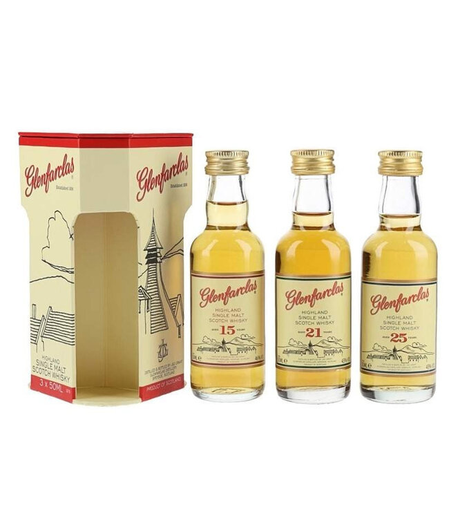 Glenfarclas Miniset 15 Years - 21 Years - 25 Years 0,15 ltr 44%