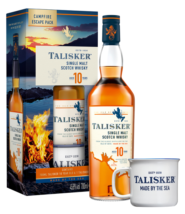 Talisker 10 Years Old Giftpack Met Mok 0,70 ltr 45,8%