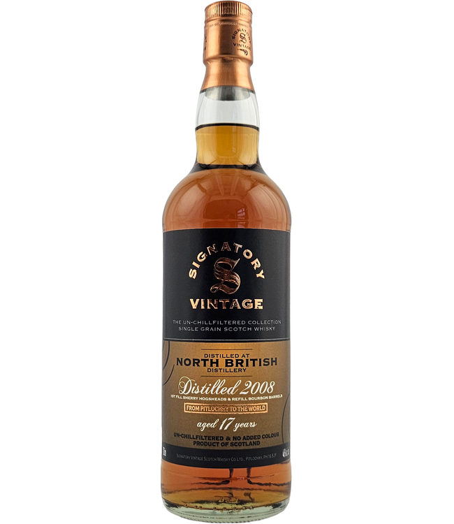 North British 17 Years Old 2008 Signatory 0,70 ltr 46%