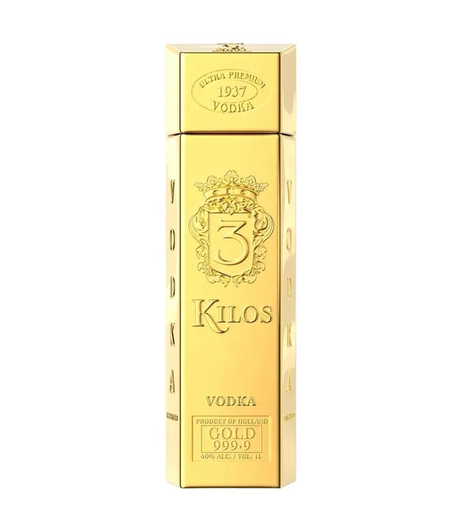 3 Kilos Vodka Gold 1,00 ltr 40%