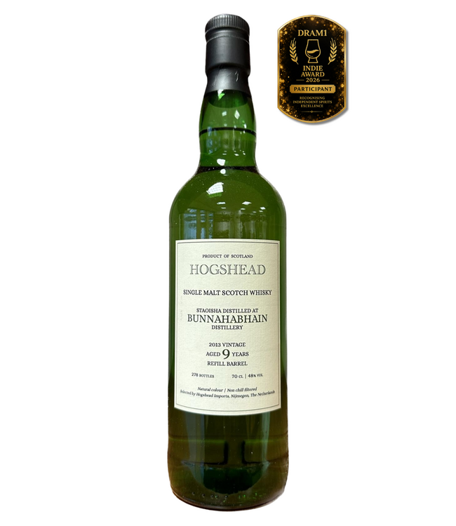 Bunnahabhain Staoisha 9 Years Old 2013 Hogshead Indie 0,70 ltr 48%