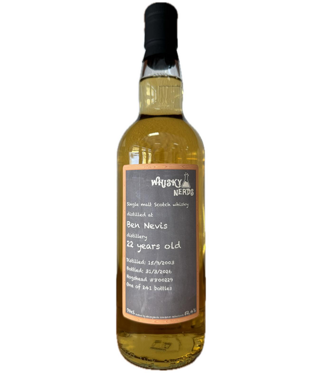 Ben Nevis 22 Years Old 2003 Whiskynerds 0,70 ltr 52,4%